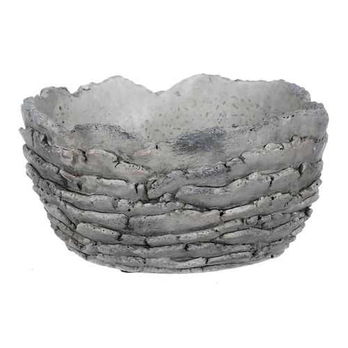 Obal betonový - imitace zkamenělé kůry, barva šedá