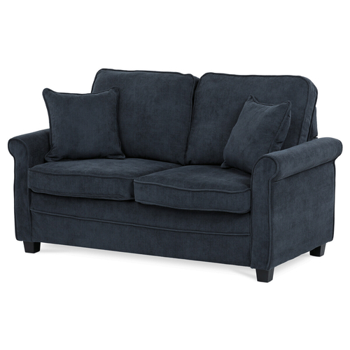 Dvoumístná pohovka, modrá, manšestrová látka, ASB-4170 BLUE2