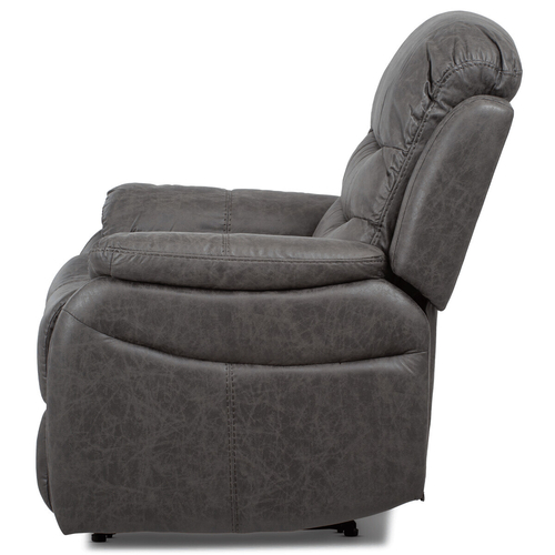 Polohovací křeslo, šedá, látka, TV-4086 GREY