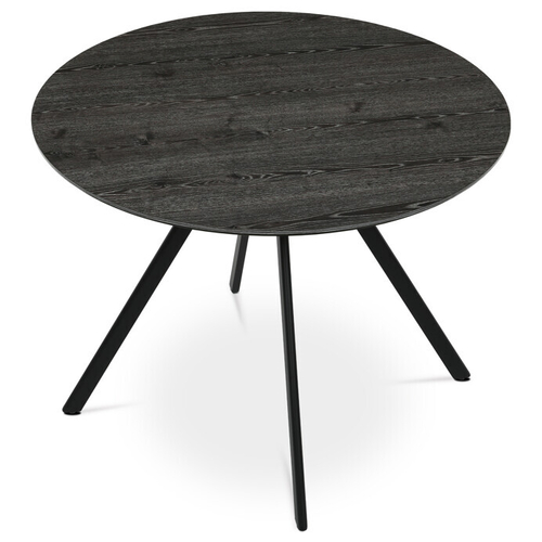 Kulatý jídelní stůl 100x100cm, lamino, šedý dub, HT-R5010 GREY