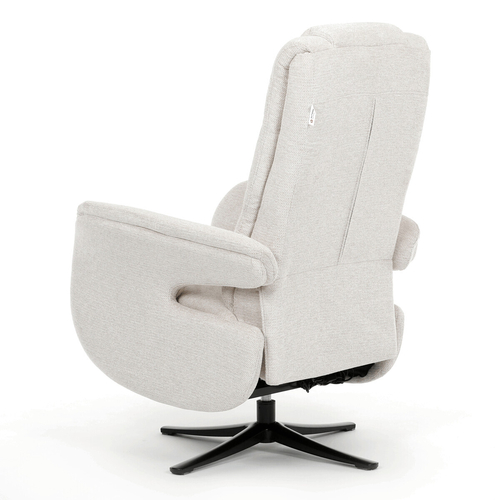 Polohovací křeslo, elektrické zabudované ovládání, funkce zero gravity, béžová, látka, TV-C5590 CRM2