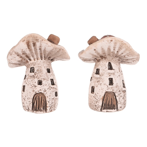 Domeček keramický - houba, mix 2 druhů, cena za 1 ks