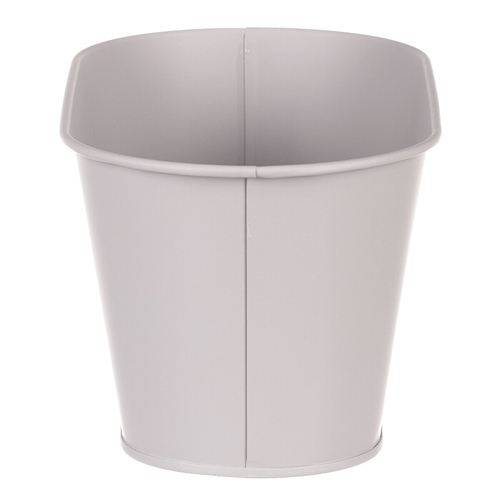 Truhlík kovový - motiv ptáčka, barva šedá