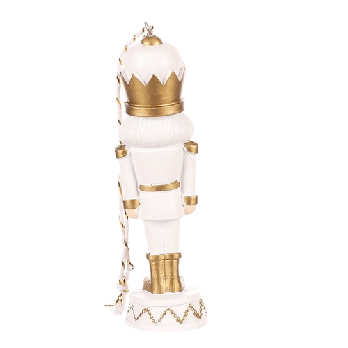 Voják - závěsná figurka, polyresin, barva bílo-zlatá