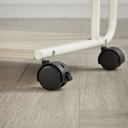 Odkládací stolek 55x32x66cm, mdf, bělený dub, AKF-E1012 CRM