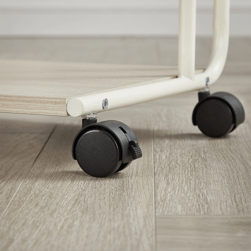 Odkládací stolek 55x32x66cm, mdf, bělený dub, AKF-E1012 CRM