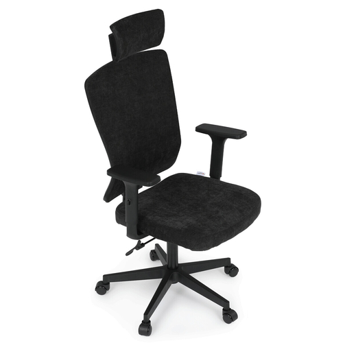 Kancelářská židle, houpací mechanismus, černá látka, KA-W3137 BK