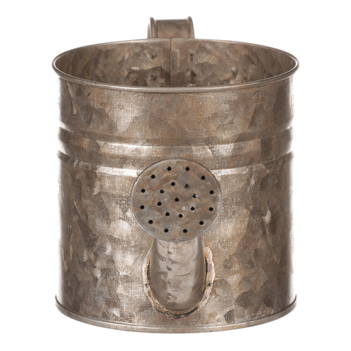 Obal kovový - tvar konve, zinkový, barva měděná