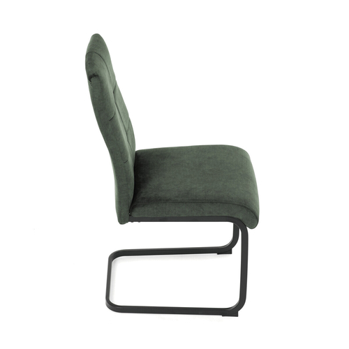 Jídelní židle, zelená, samet vintage, DCL-D1275 GRN4