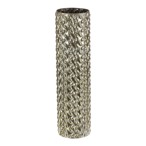 Obal kovový - 59 cm, sloupec, barva zlatá