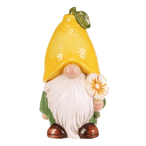 Trpaslík citrónový - keramická figurka, vel. M, barva žlutá