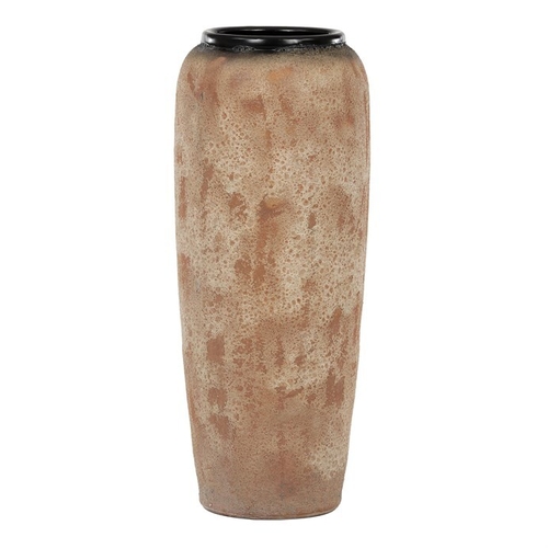 Váza keramická - výška 90 cm, béžovo-šedá