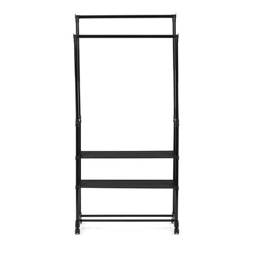 Stojan na šaty, kov, černá, GD-166 BK