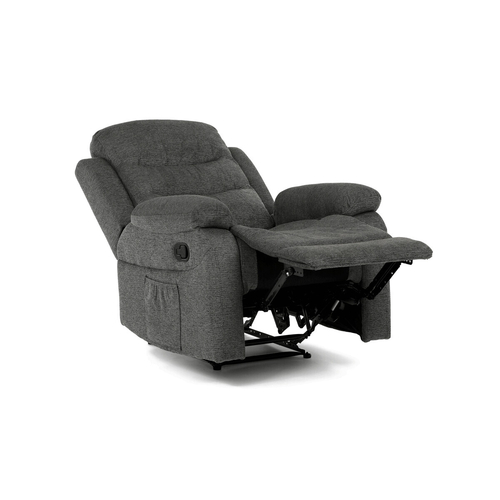 Polohovací křeslo, šedá, látka, TV-4086 GREY2
