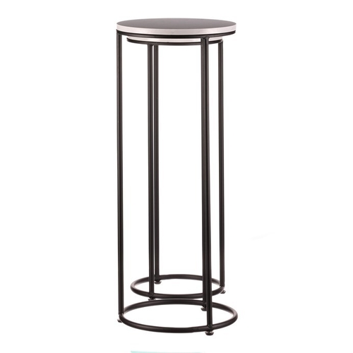 Stojan na květiny - kov, břidlicová deska, cena za sadu 2 ks