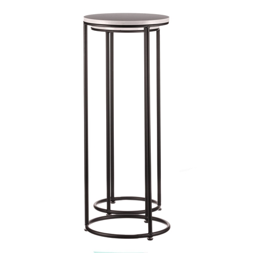 Stojan na květiny - kov, břidlicová deska, cena za sadu 2 ks