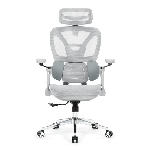 Kancelářská židle, synchronní mechanismus, šedá síťovina, KA-B2363 GREY