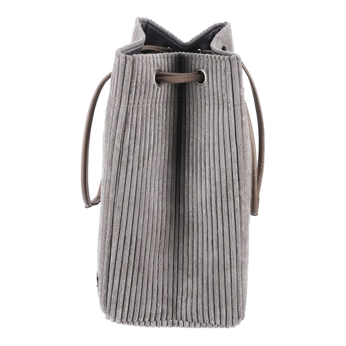 Koš prádelní - manšestr, stahovací, šedý