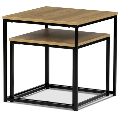 Odkládací stolek 50x50cm, mdf, divoký dub, AF-076 OAK