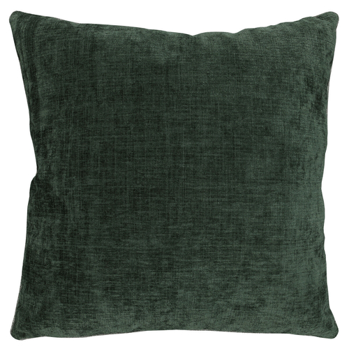 Polštář s výplní - tmavě zelený, 100% polyester, 45 x 45 cm