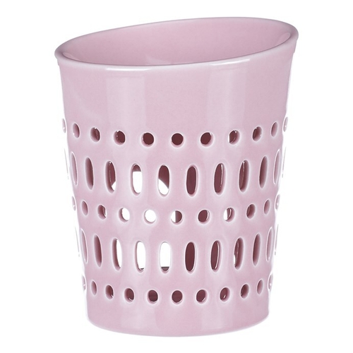 Aromalampa - porcelánová, otvory po obvodu, barva růžová