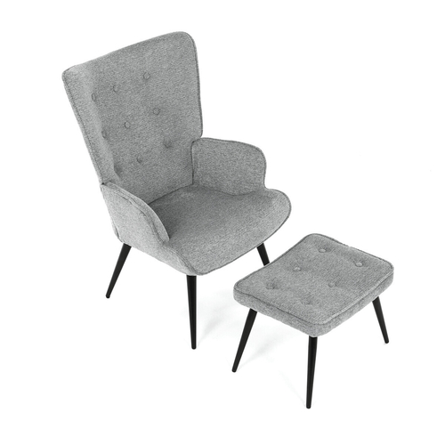 Relaxační křeslo, šedá, látka, AK-303 GREY2