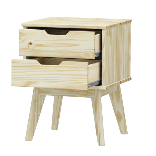 Noční stolek 2 zásuvky BONITO lak