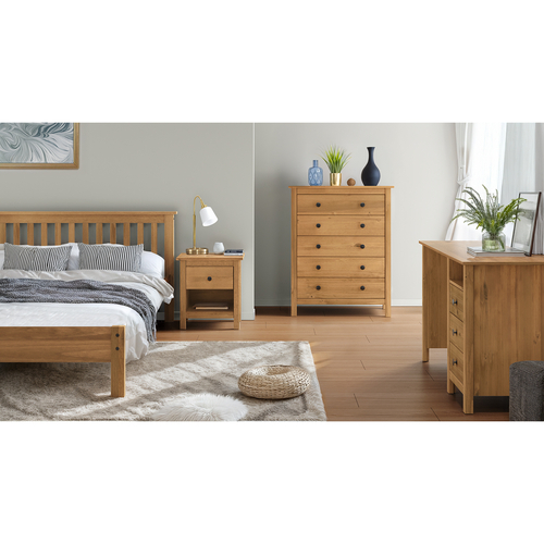 Komoda 5 zásuvek TORINO vosk