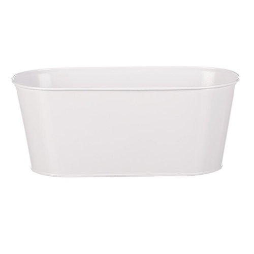 Kovový truhlík, květinový design.
