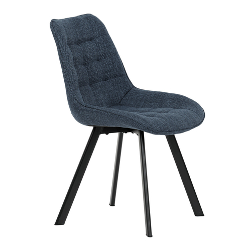 Jídelní židle, modrá, látka, HC-465 BLUE2