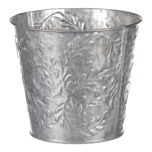 Obal kovový - vzor jmelí, barva stříbrná