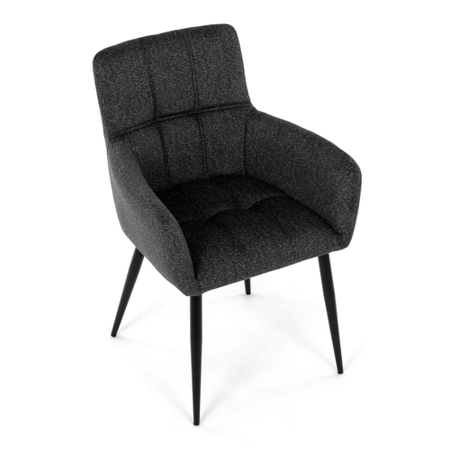 Jídelní židle, šedá, látka, DCH-P3146 GREY2
