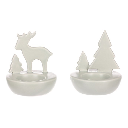 Svícen porcelánový - na čajovou svíčku, mix 3 druhů, cena za 1 ks
