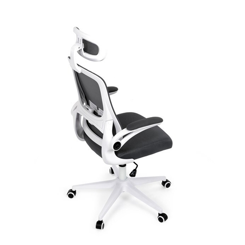 Kancelářská židle, houpací mechanismus, šedá síťovina, KA-Q843 GREY