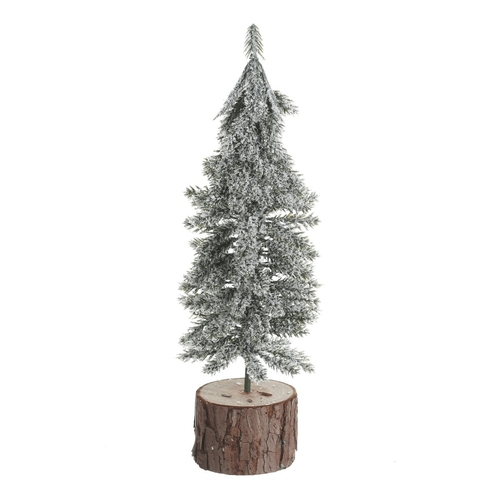 Smrk na špalku - mini, umělý, 25 cm, mix 3 druhů, cena za 1 ks