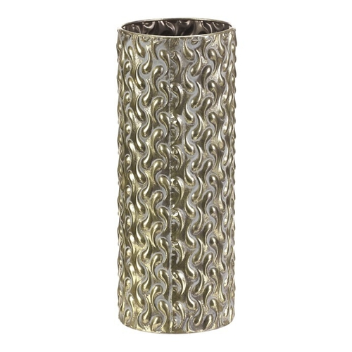 Obal kovový - 39 cm, sloupec, barva zlatá