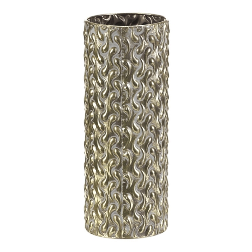 Obal kovový - 39 cm, sloupec, barva zlatá