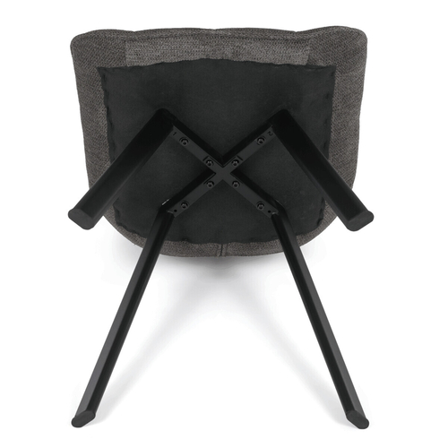 Jídelní židle, šedá, látka, HC-V3068 GREY2