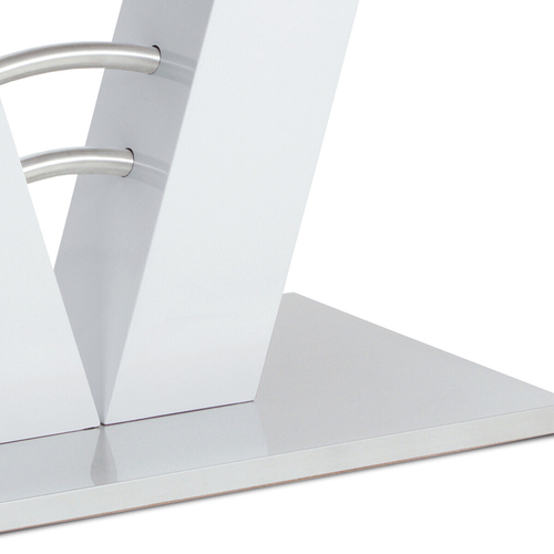 Jídelní stůl rozkládací 120-160x80 cm, mdf, bílá, HT-510 WT