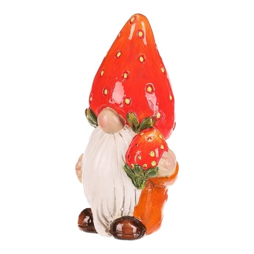 Trpaslík jahodový - keramická figurka, vel. S, barva červená