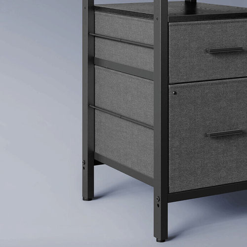 Pc stůl 150x120cm, mdf, černá, APC-E1395 BK