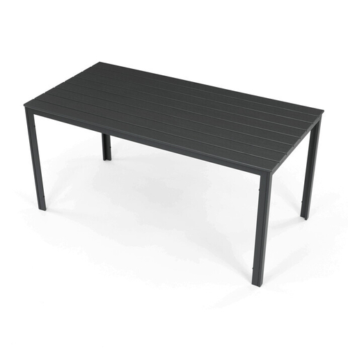 Zahradní sestava 156x78x74cm, polywood, šedá, AZS-B1656 GREY