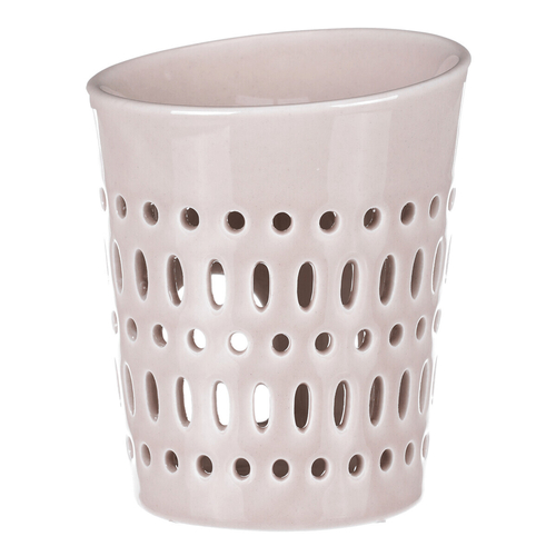 Aromalampa - porcelánová, otvory po obvodu, barva krémová