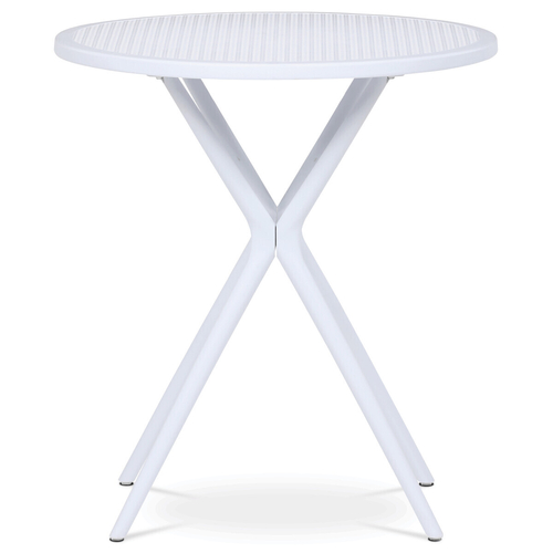 Zahradní stůl plast, bílá, DT-X7007 WT