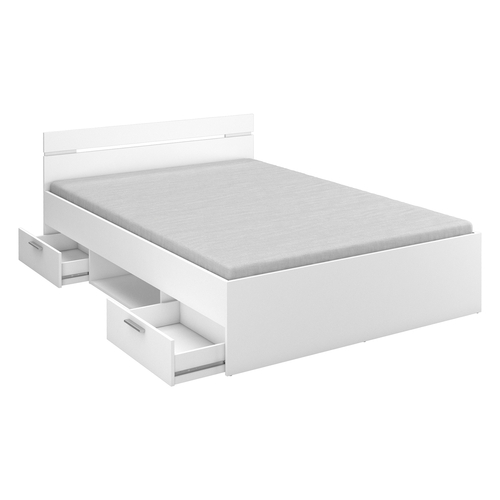 Multifunkční postel 140x200 MICHIGAN perleťově bílá