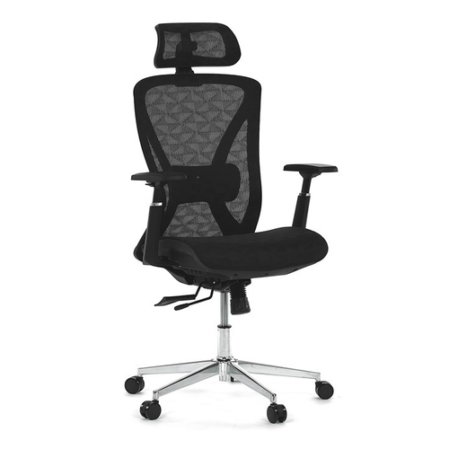 Kancelářská židle, synchronní mechanismus, černá síťovina, KA-S258 BK