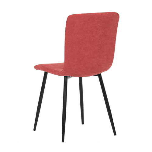 Jídelní židle, červená, manšestrová látka, DCL-964 RED2
