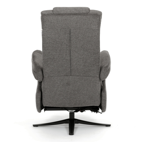 Polohovací křeslo, elektrické zabudované ovládání, funkce zero gravity, šedá, látka, TV-C5590 GREY2