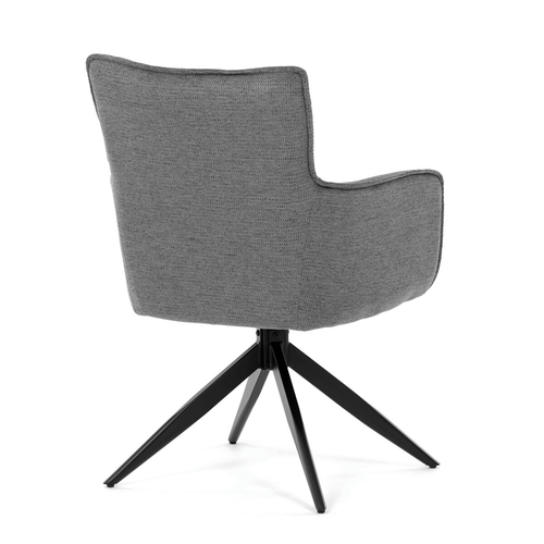 Jídelní židle, šedá, látka, DCH-P3170 GREY2