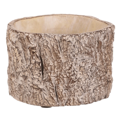 Obal betonový - imitace dřevěné kůry, vel. S, hnědý